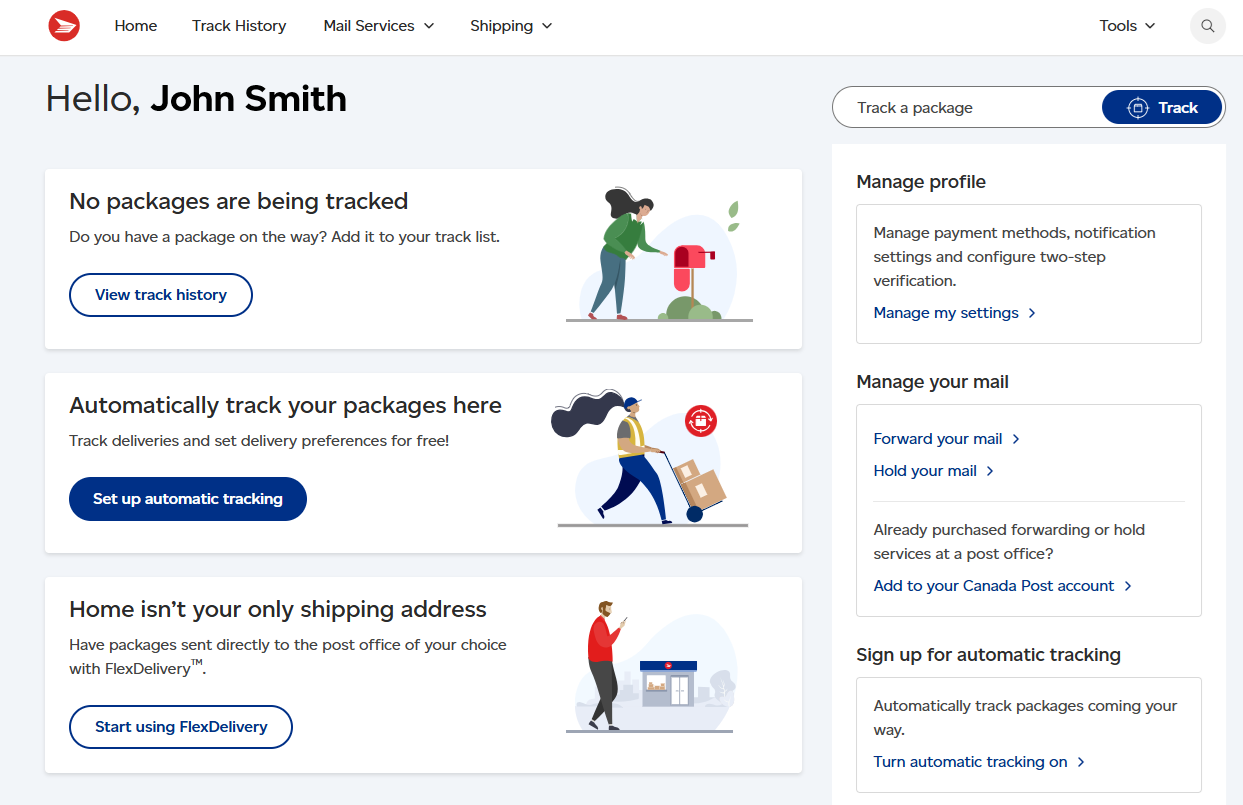 Dashboard user interface